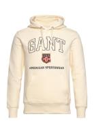 GANT Graphic Hoodie Kräm