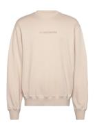 J. Lindeberg Callan Logo Crew Neck Kräm