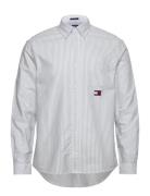 Tommy Jeans Tjm Stripe Oxford Shirt Ext Blå