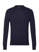 Lindbergh Wool Blend Roll-Neck Marinblå