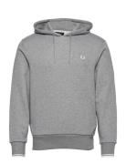 Fred Perry Tipped Hooded Sweatsh Grå