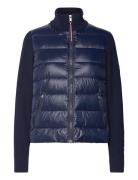 Tommy Hilfiger Lw Down Feminine Gloss Knit Jkt Marinblå