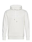 GANT Reg Tonal Shield Hoodie Vit