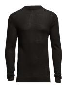 Lindbergh Merino Knit O-Neck Svart