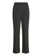 Mango Straight-Fit Pleated Trousers Grå