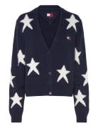 Tommy Jeans Tjw Star Cardigan Marinblå