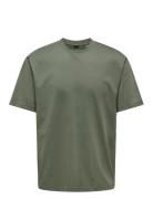 ONLY & SONS Onsfred Life Rlx Ss Tee Noos Grön