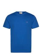 GANT Slim Shield Ss T-Shirt Blå