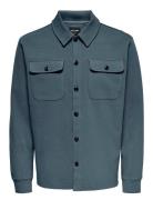 ONLY & SONS Onsnewkodyl Overshirt Sweat Blå