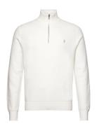 Polo Ralph Lauren Mesh-Knit Cotton Quarter-Zip Sweater Vit