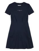 Tommy Hilfiger Mini Corp Dress Ss Marinblå