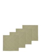 Södahl Napkins Tiles Damask Eucalyptus 4 Pcs Grön