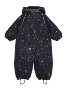 Mikk-line Polyester Baby Suit - Glitter Marinblå