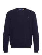 Polo Ralph Lauren Wool-Cotton Crewneck Sweater Marinblå