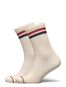 Lindex Sock 2 P Varsity Coloured Beige