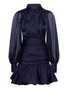 Bardot Milani Organza Shirt Dress Marinblå