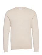 Lindbergh Melange Round Neck Knit Kräm