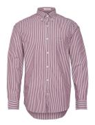 GANT Reg Classic Poplin Stripe Shirt Röd