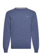 GANT Superfine Lambswool C-Neck Blå