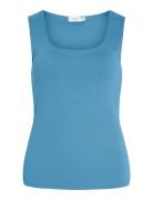 Vila Vikenza U-Neck S/L Tank Top - Noos Blå