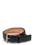 J. Lindeberg Bill Leather Belt Svart