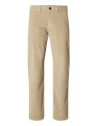 Selected Homme Slh196-Straight Miles Cord Pant W Noos Beige