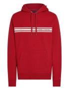 Tommy Hilfiger Central Chest Stripe Hoody Röd