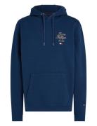 Tommy Hilfiger Script Hilfiger Stack Hoody Marinblå