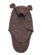 Huttelihut Balaclava Ears Cotton Fleece Brun