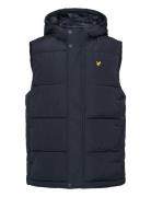 Lyle & Scott Padded Hooded Gilet Svart