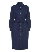 Polo Ralph Lauren Cotton Oxford Belted Shirtdress Marinblå