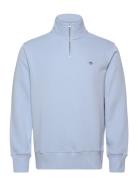 GANT Reg Shield Half Zip Sweat Blå