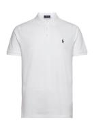 Polo Ralph Lauren Custom Slim Fit Stretch Mesh Polo Shirt Vit