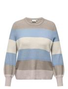 ONLY Carmakoma Carnew Daria L/S Stripe Pullover Knt Multi/patterned