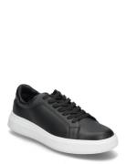 Calvin Klein Low Top Lace Up Lth Svart