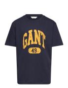 GANT Gant 49 Arch Relaxed T-Shirt Marinblå