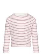 Mango 100% Cotton Striped T-Shirt Rosa