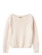 LMTD Nlfbenedicte Ls Short Boatneck Knit Rosa