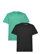 Calvin Klein Neck Embro 2-P T-Shirts Svart