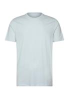 Lindbergh Mens Stretch Crew Neck Tee S/S Blå