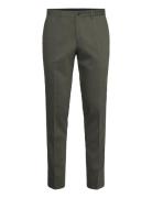 Lindbergh Black Technical Stretch Pants - Combi Sui Khaki Green