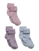 Mp Denmark Ida Glitter Socks - 3-Pack Lila