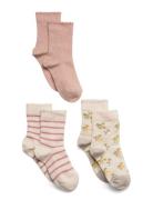 Mp Denmark Thora Socks - 3-Pack Rosa