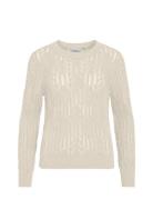 Vila Vicotti O-Neck L/S Knit Top Vit