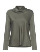 Ahlvar Gallery Ayumi Silk Blouse Khaki Green