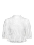 Gina Tricot Boho Blouse Vit