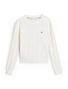 Tommy Hilfiger Cable Sweater Vit