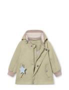 MINI A TURE Matwally Fleece Lined Spring Jacket. Grs Grön