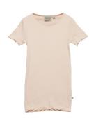 Wheat Rib T-Shirt S/S Katie Beige