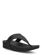 FitFlop Lulu Glitter Toe-Thongs Svart